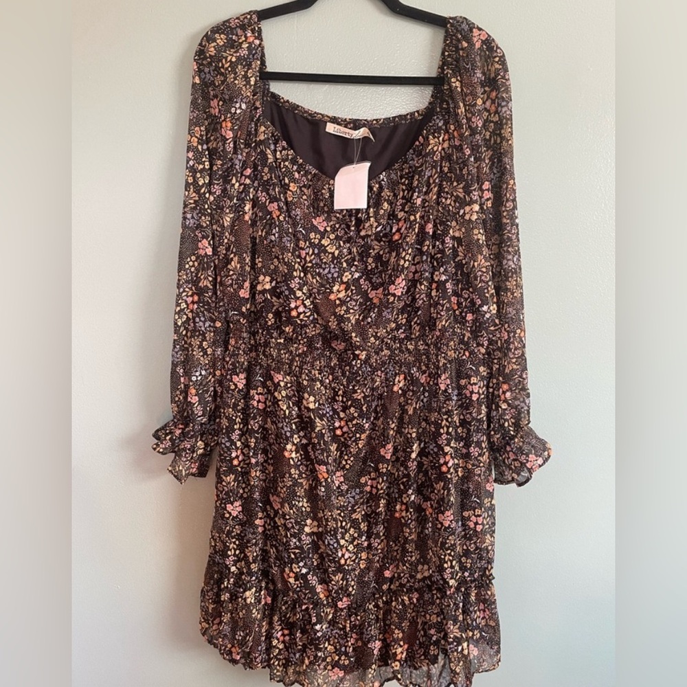 Liberty Love Multicolor Floral Long Sleeve Dress